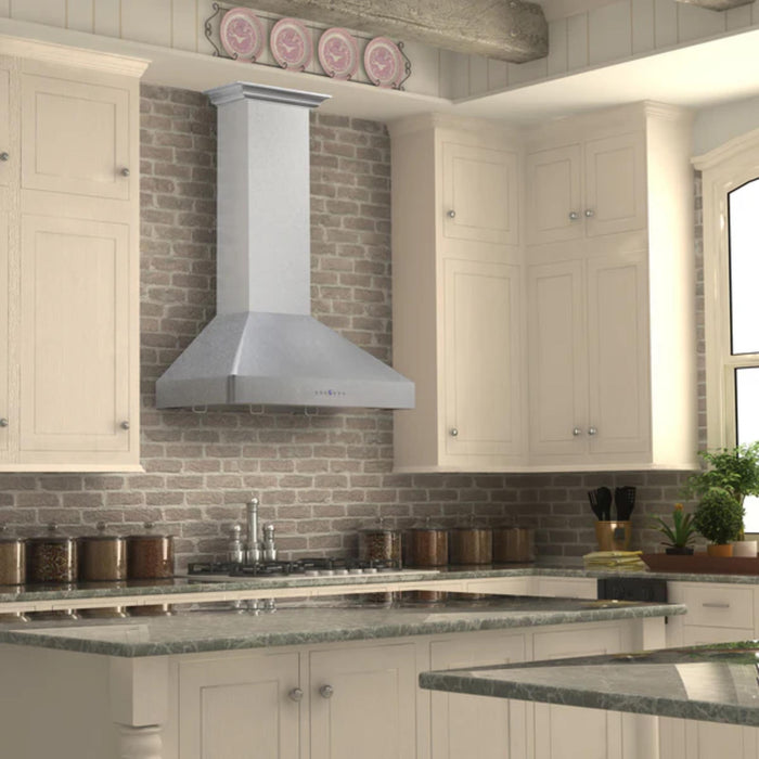 ZLINE Designer 8KF2S Series Satin Stainless Steel Island Mount Range Hood