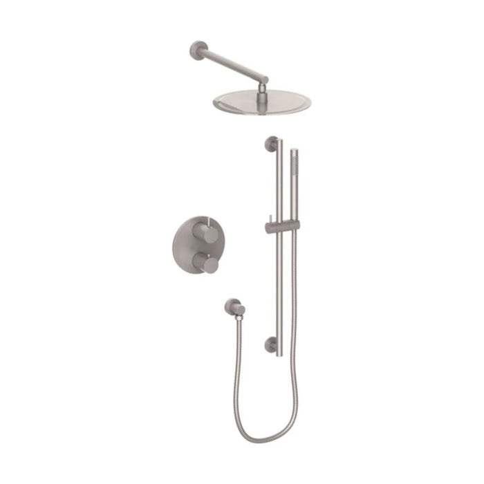 ZLINE Emerald EMBY-SHS-T2 Bay Thermostatic Shower System with Rainfall and Handheld Spray