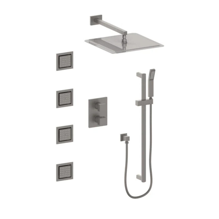 ZLINE Crystal Bay Thermostatic 3-Point Shower System with Body Jets
