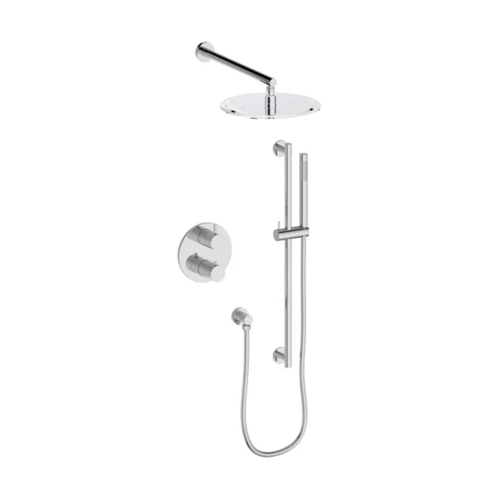 ZLINE Emerald EMBY-SHS-T2 Bay Thermostatic Shower System with Rainfall and Handheld Spray
