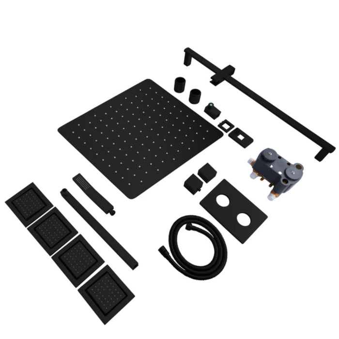 ZLINE Crystal Bay Thermostatic 3-Point Shower System with Body Jets