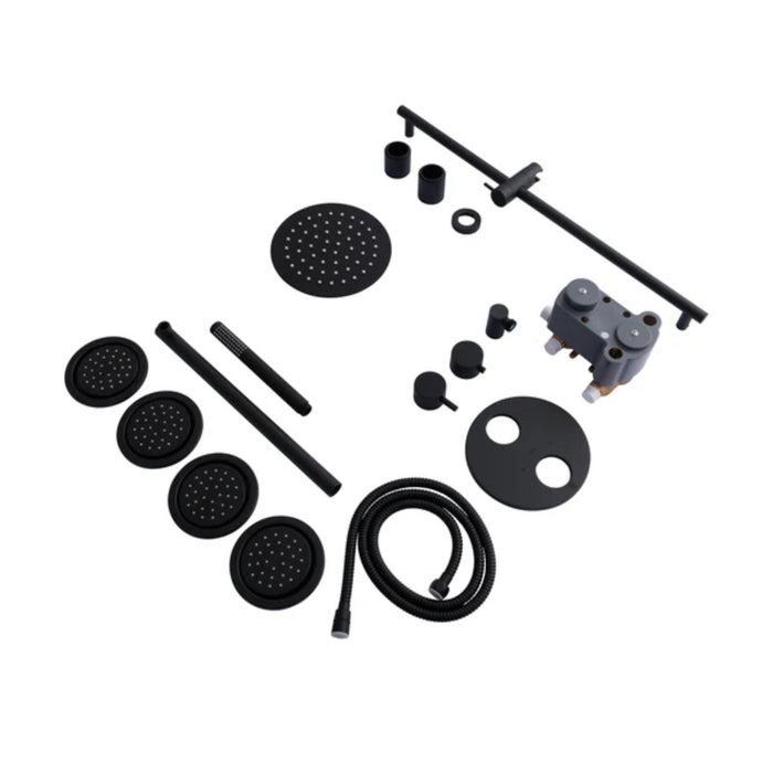ZLINE Emerald Bay Thermostatic Shower System with Body Jets (EMBY-SHS-T3 series)