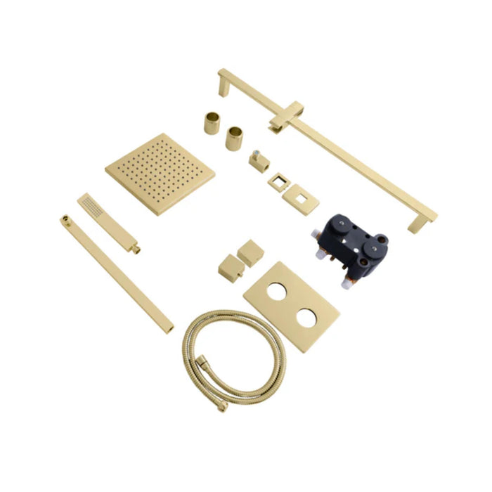 ZLINE Crystal Bay Thermostatic Shower System – Available in Multiple Finishes (CBY-SHS-T2 Series)
