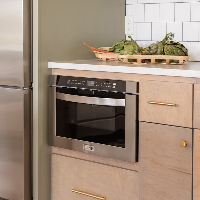 ZLINE 24" 1.2 cu. ft. Built-in Microwave Drawer in Stainless Steel