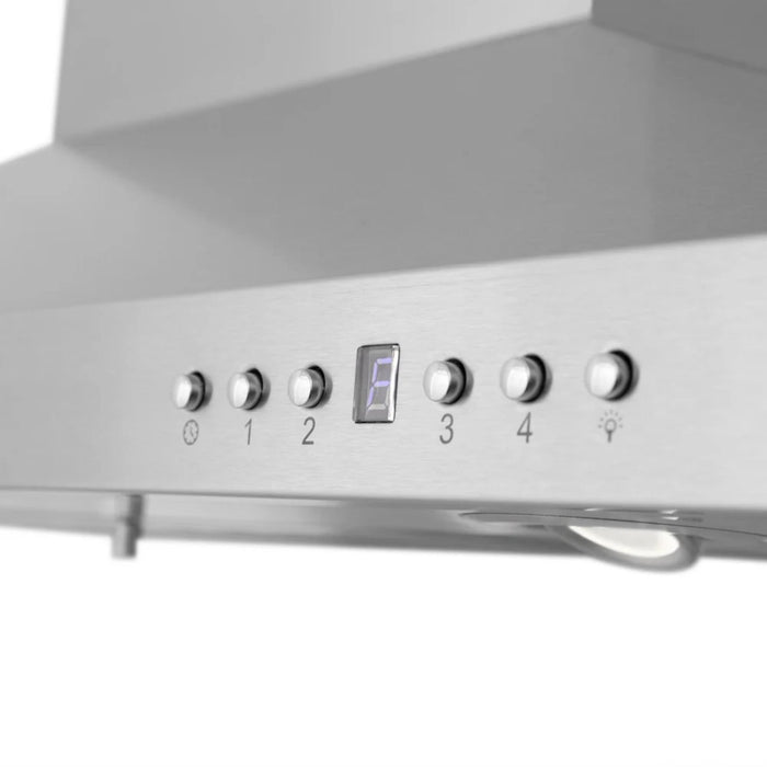 ZLINE CrownSound Island Mount Range Hoods with Built-in Bluetooth Speakers GL2iCRN-BT Series