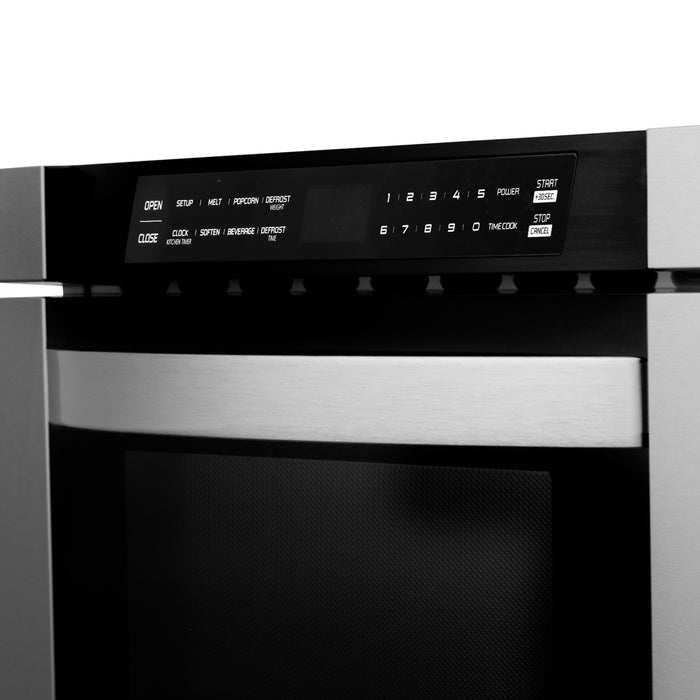 ZLINE 24" 1.2 cu. ft. Built-in Microwave Drawer in Stainless Steel
