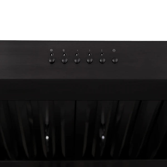 ZLINE 600 CFM Ducted Under Cabinet Range Hood in Black Stainless Steel