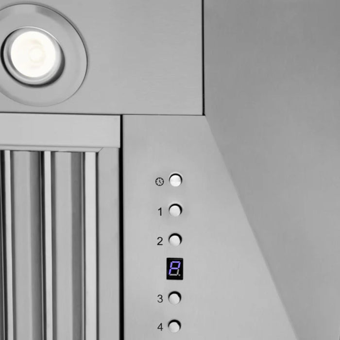 ZLINE 597 Series Professional Wall Mount Range Hood with 430 Stainless Steel in Stainless Steel Finish