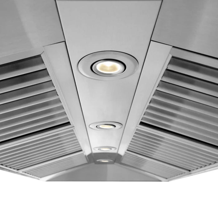 ZLINE 667CRN-BT Series Wall Mount Range Hood with Bluetooth Speakers.