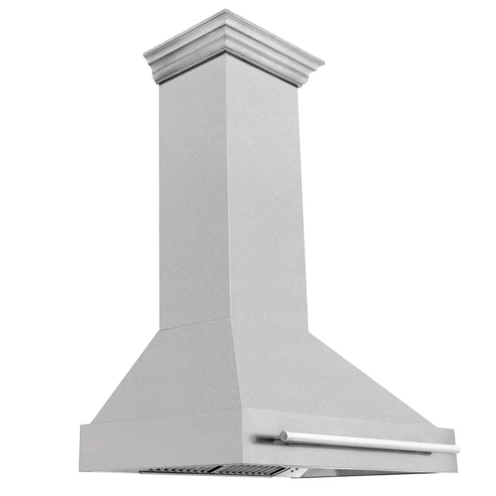 ZLINE 36" Wall Mount Range Hood with Satin Stainless Steel and Colored Shell