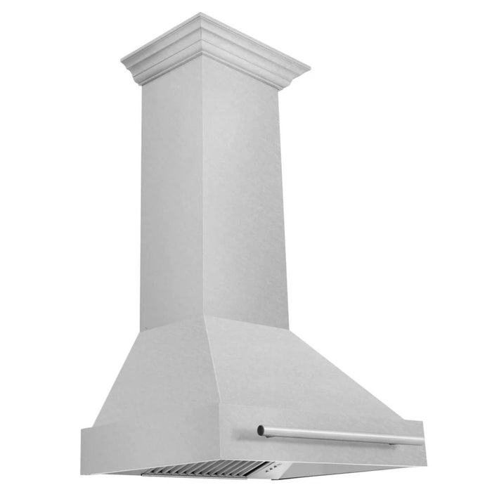 ZLINE 30" Wall Mount Range Hood with Colored Shell and Satin Stainless Steel