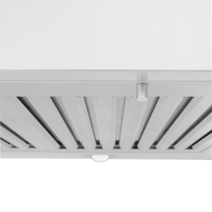 ZLINE 48" Convertible Vent Convertible Vent Wall Mount Range Hood in Stainless Steel