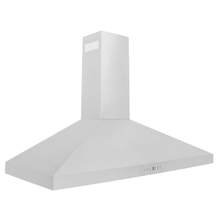 ZLINE 48" Convertible Vent Convertible Vent Wall Mount Range Hood in Stainless Steel