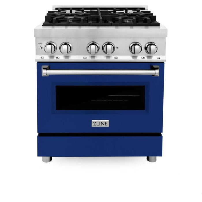 ZLINE Legacy Dual Fuel Range - 30", 36", and 48" Blue Gloss