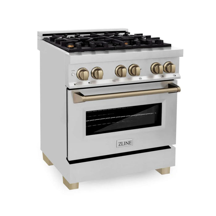 ZLINE Autograph Edition Dual Fuel Kitchen Package (30", 36", 48")