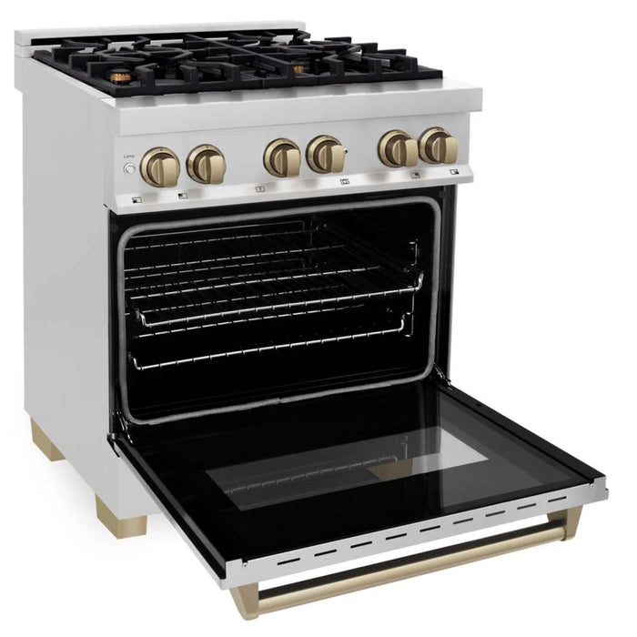 ZLINE Autograph Edition Dual Fuel Kitchen Package (30", 36", 48")