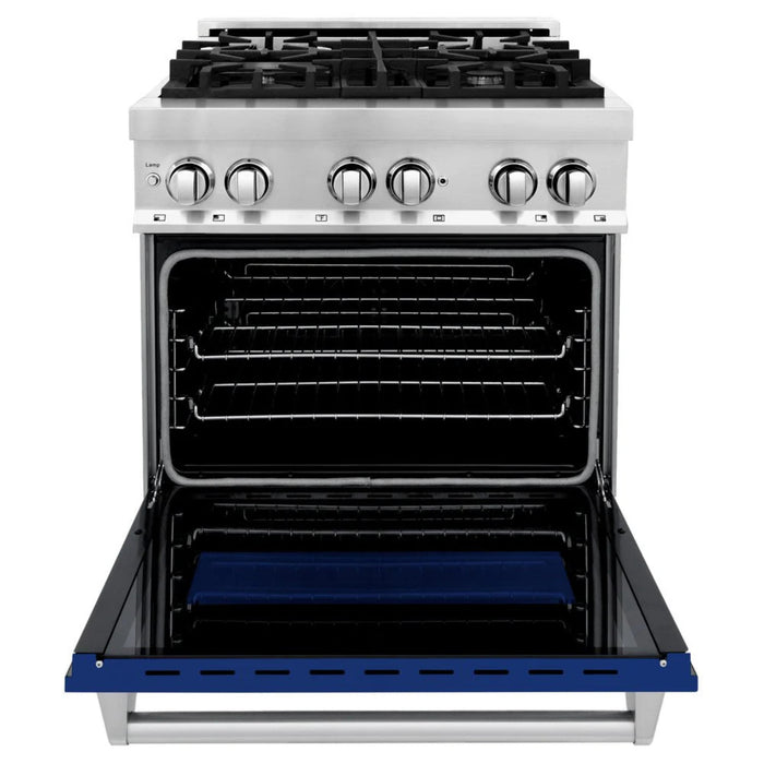 ZLINE Legacy Dual Fuel Range - 30", 36", and 48" Blue Gloss