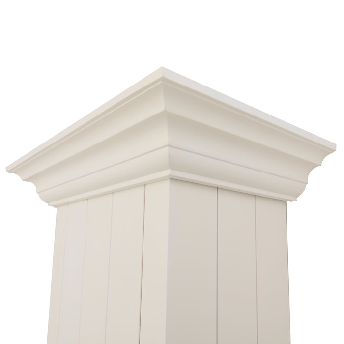 ZLINE 30" Ducted Vent Wooden Convertible Vent Wall Mount Range Hood in Cottage White