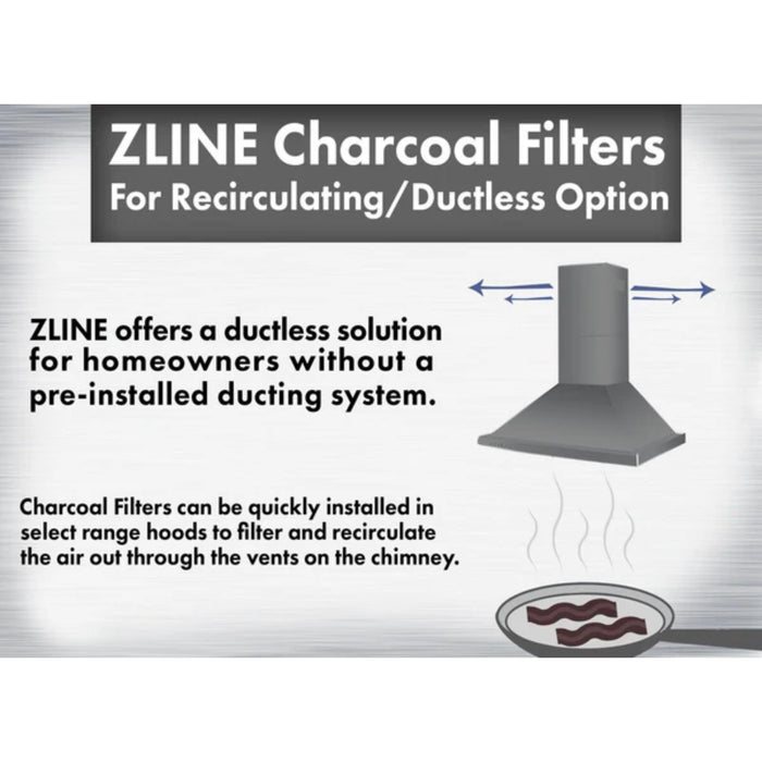 ZLINE CF1 Set of 2 Charcoal Filters for Range Hoods with Recirculating Option