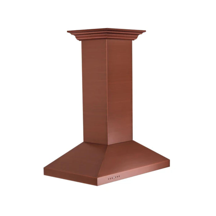 ZLINE 36" Designer Series Hand-Hammered Copper Island Mount Range Hood.