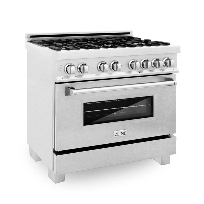 ZLINE Legacy Dual Fuel Range Satin Stainless Series – Blue Gloss, Black Matte, Satin Nickel (RAS-BG, RAS-BLM, RAS-SN)