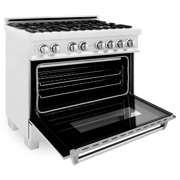 ZLINE Legacy Dual Fuel Range Satin Stainless Series – Blue Gloss, Black Matte, Satin Nickel (RAS-BG, RAS-BLM, RAS-SN)