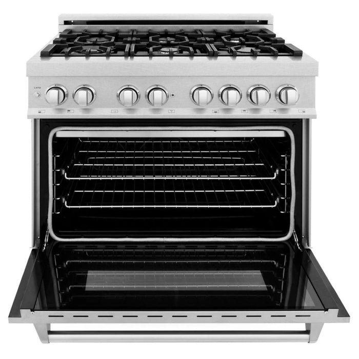 ZLINE Legacy Dual Fuel Range Satin Stainless Series – Blue Gloss, Black Matte, Satin Nickel (RAS-BG, RAS-BLM, RAS-SN)