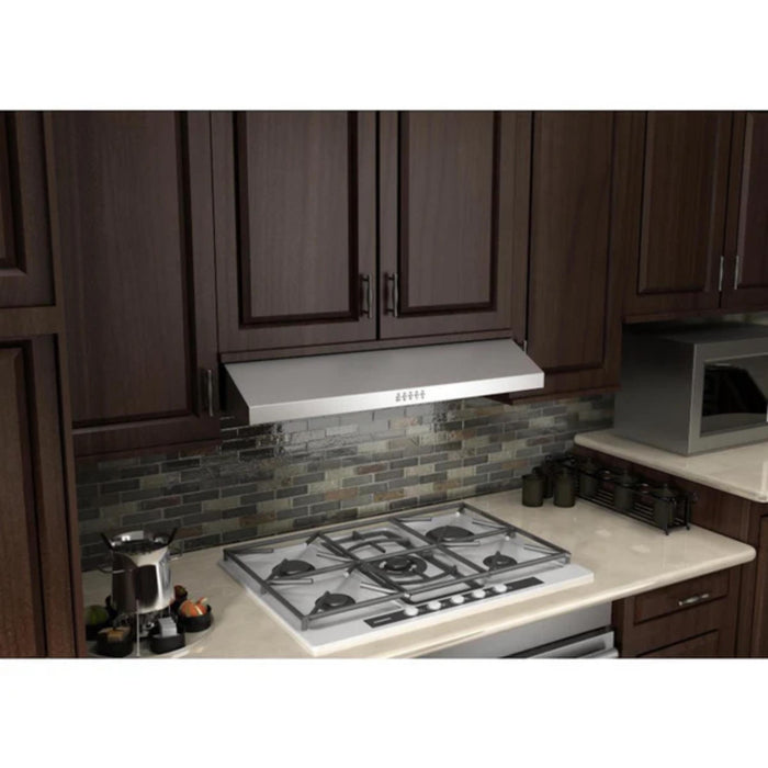ZLINE 30" 280 CFM Ducted Under Cabinet Range Hood in Brushed Stainless Steel