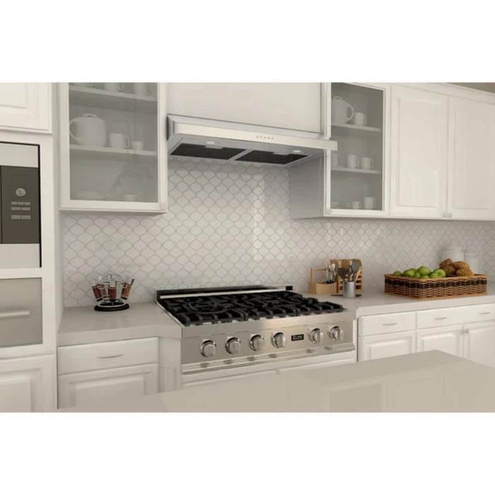 ZLINE 30" 400 CFM Ducted Under Cabinet Range Hood in Brushed Stainless Steel