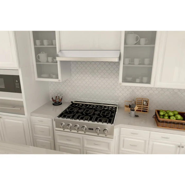 ZLINE 30" 400 CFM Ducted Under Cabinet Range Hood in Brushed Stainless Steel