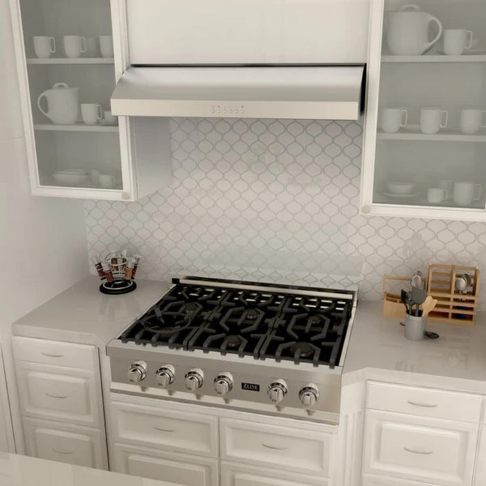 ZLINE 30" 600 CFM Ducted Under Cabinet Range Hood in Brushed Stainless Steel