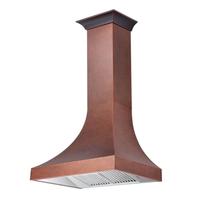 ZLINE Designer 8632H Series Hand-Hammered Copper Wall Mount Range Hood.