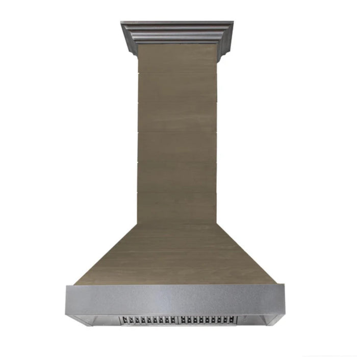 ZLINE 365YY 700 CFM Wooden Wall Mount Range Hood with Stainless Steel Accent