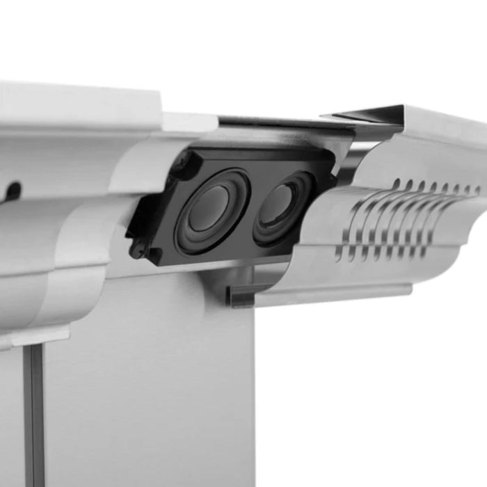 ZLINE GL1iCRN-BT 30" and 36" CrownSound™ Island Mount Range Hood with Built-in Bluetooth Speakers.