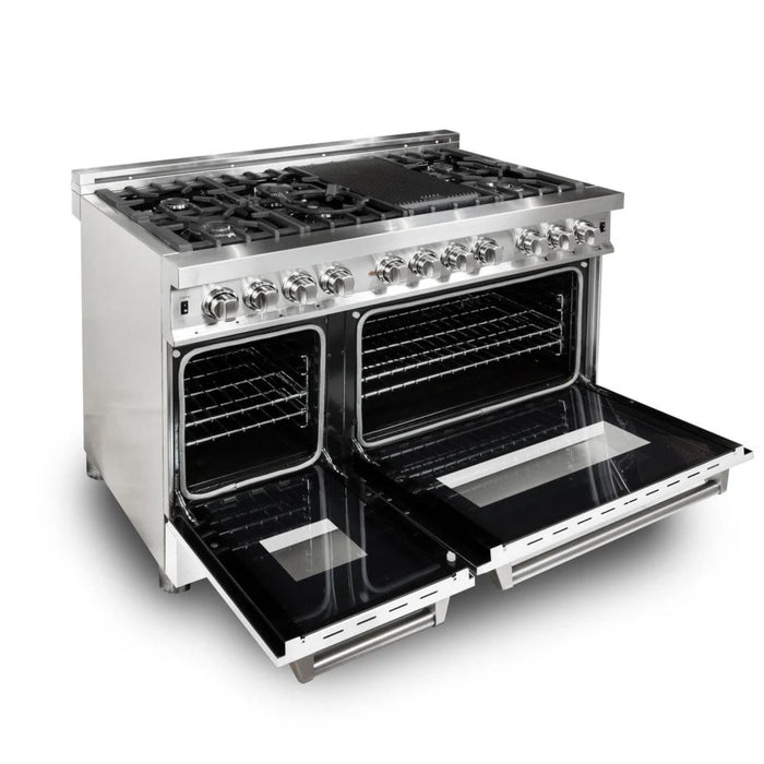 ZLINE Legacy Dual Fuel Range with White Matte Door – 24", 30", 36", and 48"