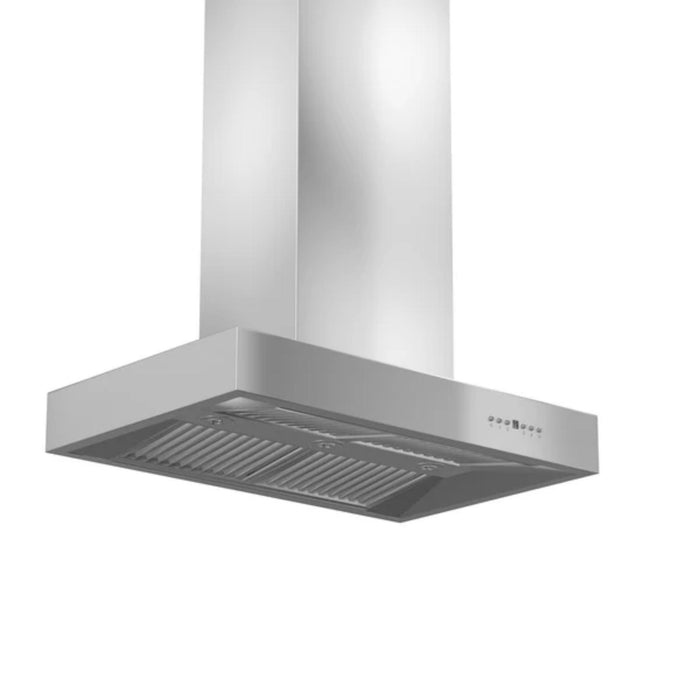 ZLINE KECOMi-R 36 Inch 400/700 CFM Remote Blower Island Mount Range Hood Stainless Steel