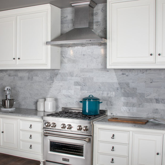 ZLINE 30" Designer Series Fingerprint Resistant Stainless Steel Convertible Vent Wall Mount Range Hood