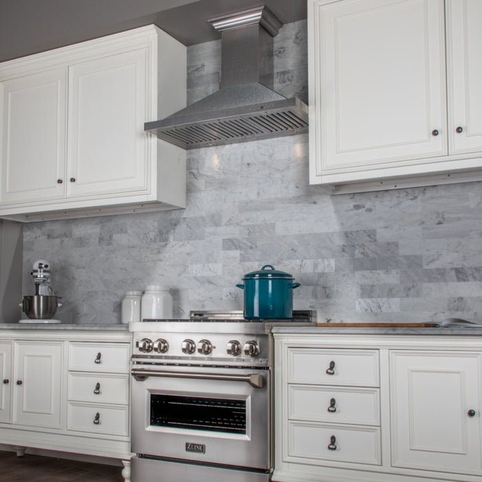 ZLINE 30" Designer Series Fingerprint Resistant Stainless Steel Convertible Vent Wall Mount Range Hood