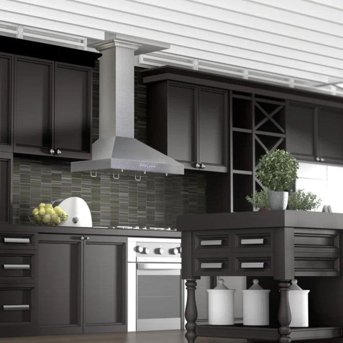 ZLINE Designer 8KL3S Series Satin Stainless Steel Island Mount Range Hood