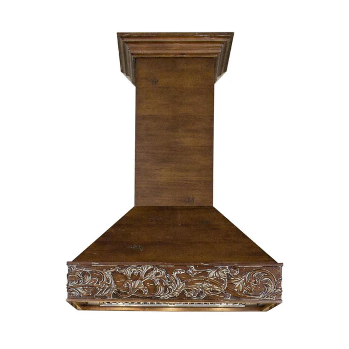 ZLINE 42" Wooden Wall Mount Range Hood in Walnut with Remote Motor