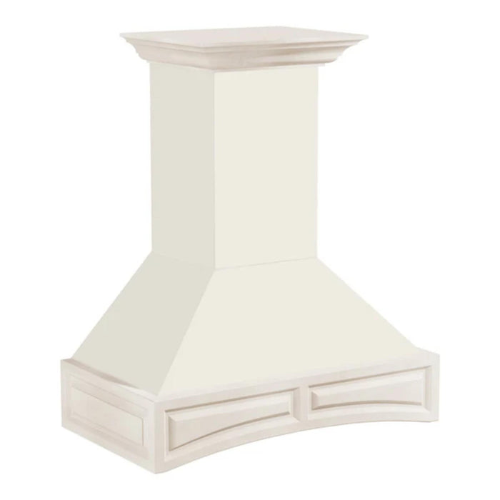 ZLINE 30" & 36" Wooden Wall Mount Range Hoods with Dual Remote Blower in Cottage White