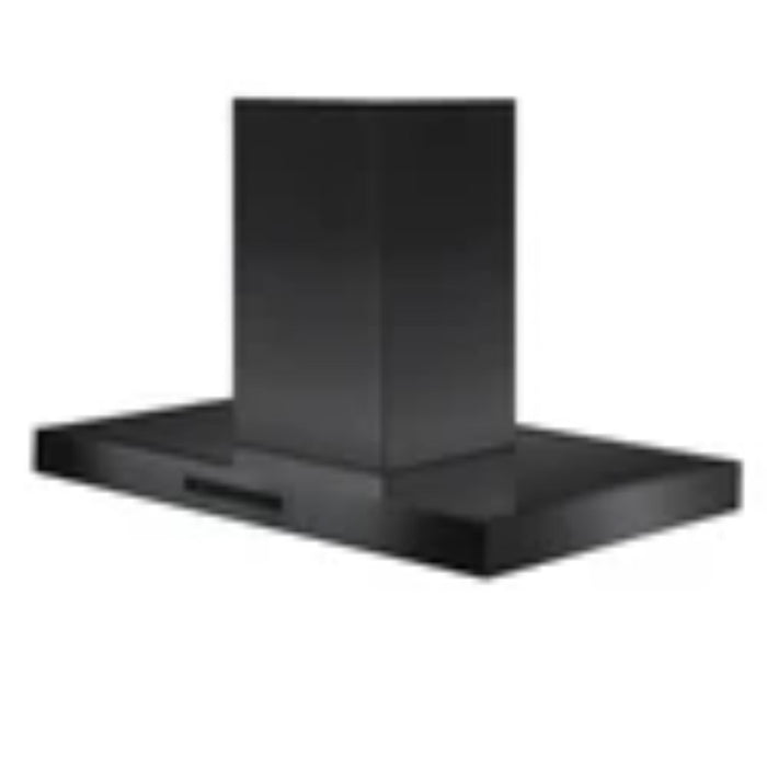 ZLINE Convertible Island Mount Range Hood in Black Stainless Steel