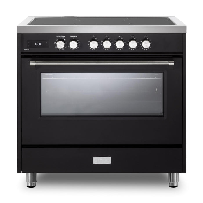 Verona Ultima 36-Inch 5.0 Cu. Ft. Colored Freestanding Induction Range with Five Cooking Zones, Dual Convection, and Air Fry